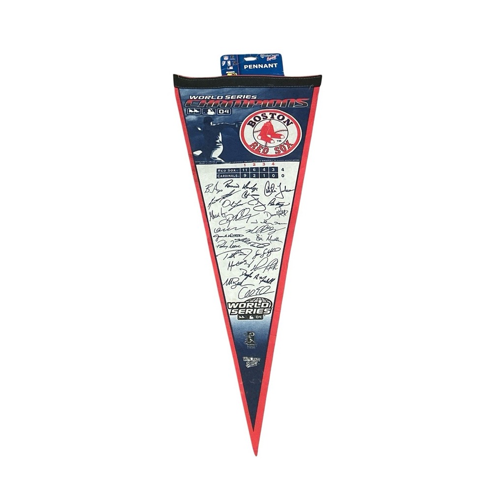 2004 World Series champions Boston Red sox scroll pennant bx1